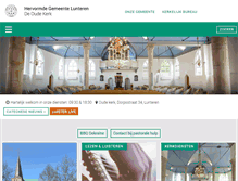 Tablet Screenshot of hervormdlunteren.nl